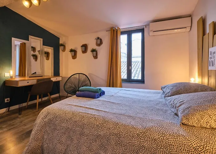 Melina - Jacuzzi - Maison Avec Cour Climatisee Proche Cite Medieval